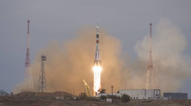 ソユーズ宇宙船周回軌道に。ISSドッキングは10月21日。