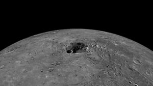 Mercury's Polar Region Image Credit NASA